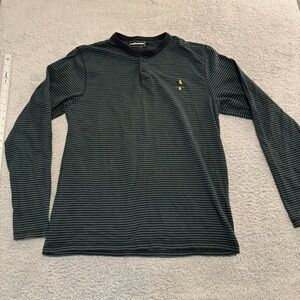 The Hundreds Striped Long Sleeve Shirt Cloud Fire bolt‎ Skater Baggy Y2K Mens Lg